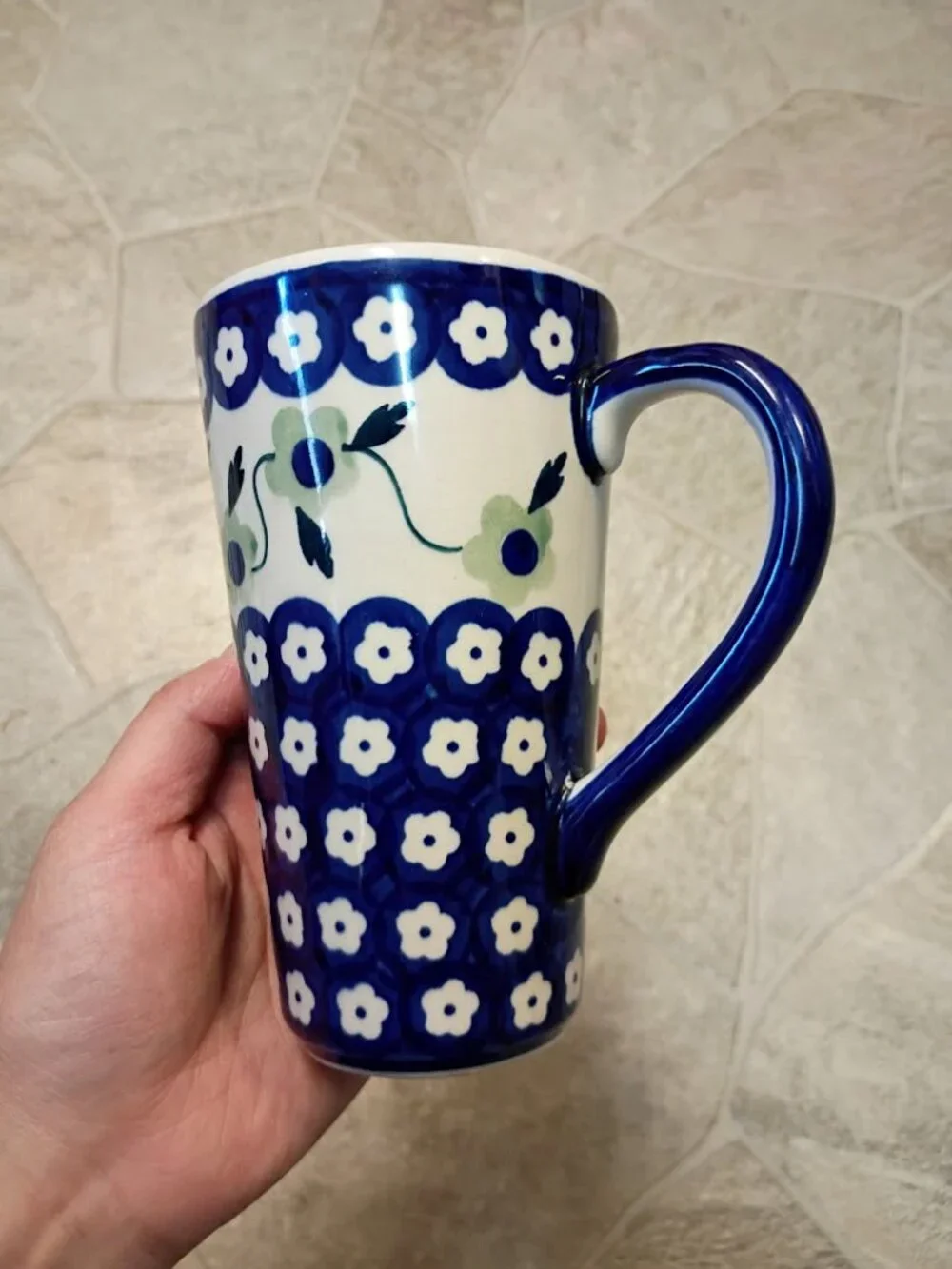 Polish Pottery Tall Mug